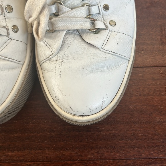 Joie white platform leather sneakers  | white - Picture 9 of 12